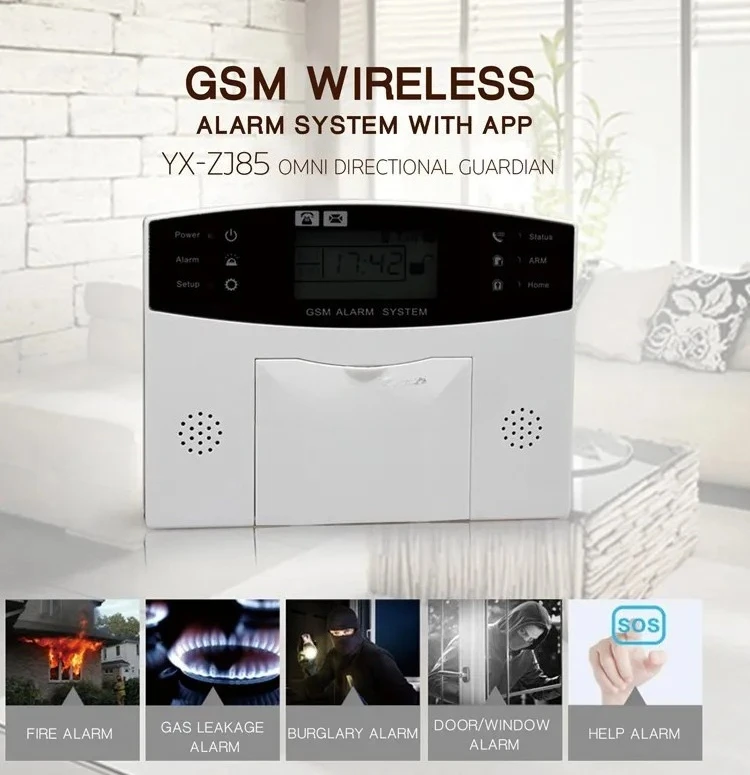 2026 OEM 99+4 defense zones Smart GSM Home House Burglar Anti-theft Security Protection Alarm System