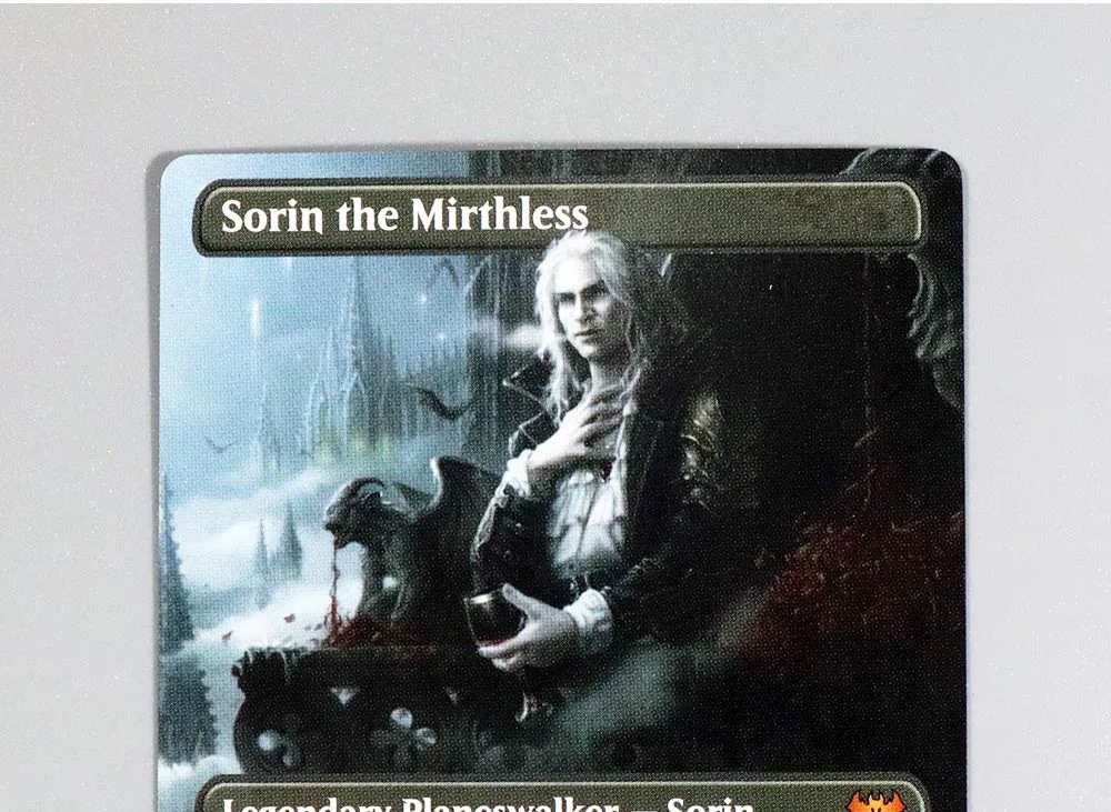 Sorin the Mirthless Foil/Holo TCG Magical Proxy Black Top Quality Proxy Playing Cards Gathering Board Game Deck Trading Cards