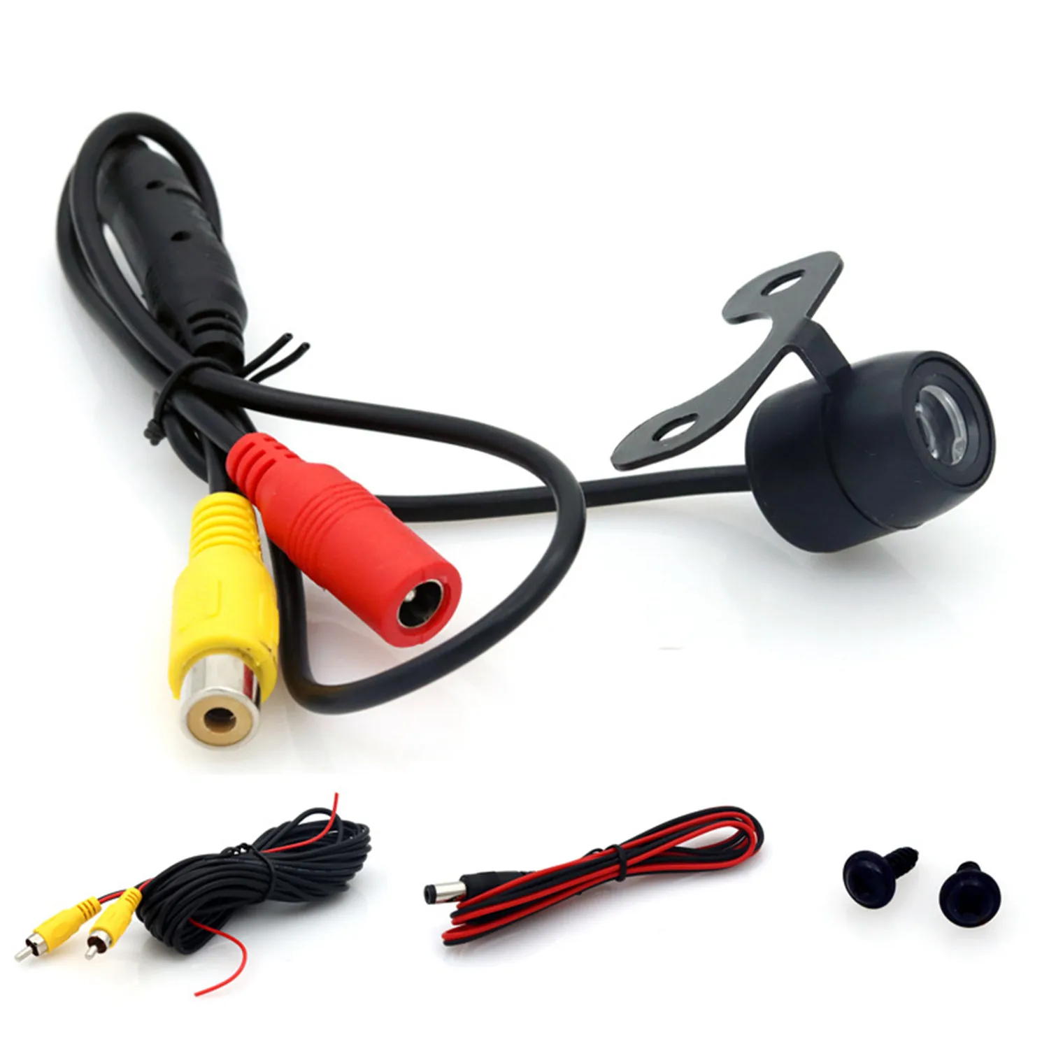 

Car Camera, Coach Car Camera, Waterproof Mini Car Rear View Camera with Reverse Parking Scale, Black, PC7070, 480 TV Lines,