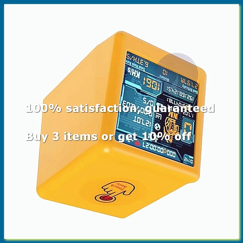 NM TV NMMiner Smart TV 1060KH/S Hashrate Nerdminer V2 ESP32 BTC SOLO Lottery Miner Smart Gift Home Silent Desktop Clock-A09I