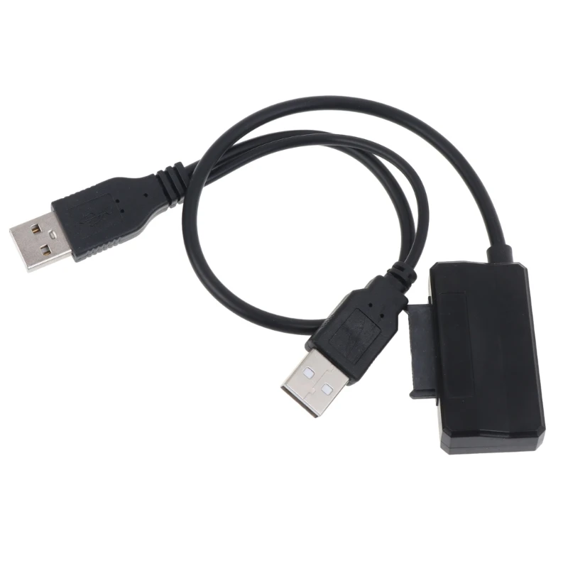 to USB 2.0 Type-A Adapter Converter Cable for Mini CD-ROM DVD-ROM Converter