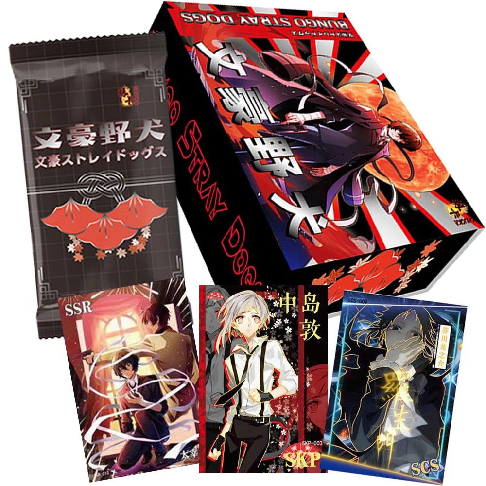 Anime Bungo Stray Dogs Collection Cards Edogawa Rampo Nakajima Atsushi Classic Features Scene Character Portrait Cards Fine Gift