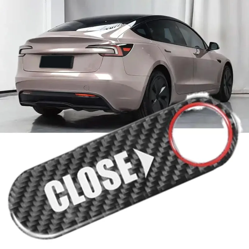 

Задняя кнопка переключения багажника, подсказка, наклейка, украшение, регулировка интерьера, подходит для Tesla Model3 ModelY, автомобильные аксессуары