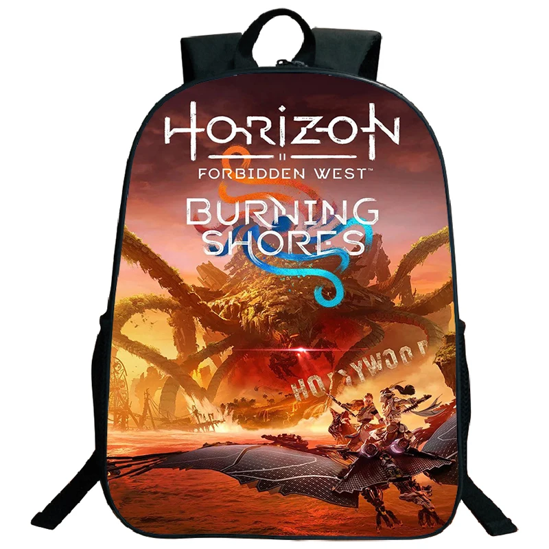 Gioco Horizon unded West Print zaino zainetto di grande capacità per ragazzi ragazza bambini zaino portatile adolescente Laptop Bookbag