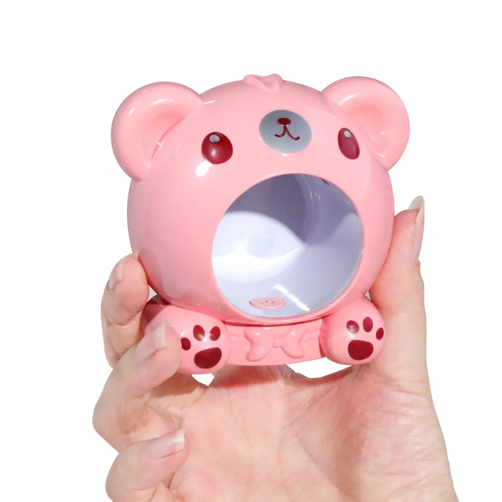 Oso de fototerapia para uñas, lámpara de secado de uñas, herramientas de manicura, secado rápido, oso de curado, Mini secadores de uñas, 24W, blanco, rosa, marrón