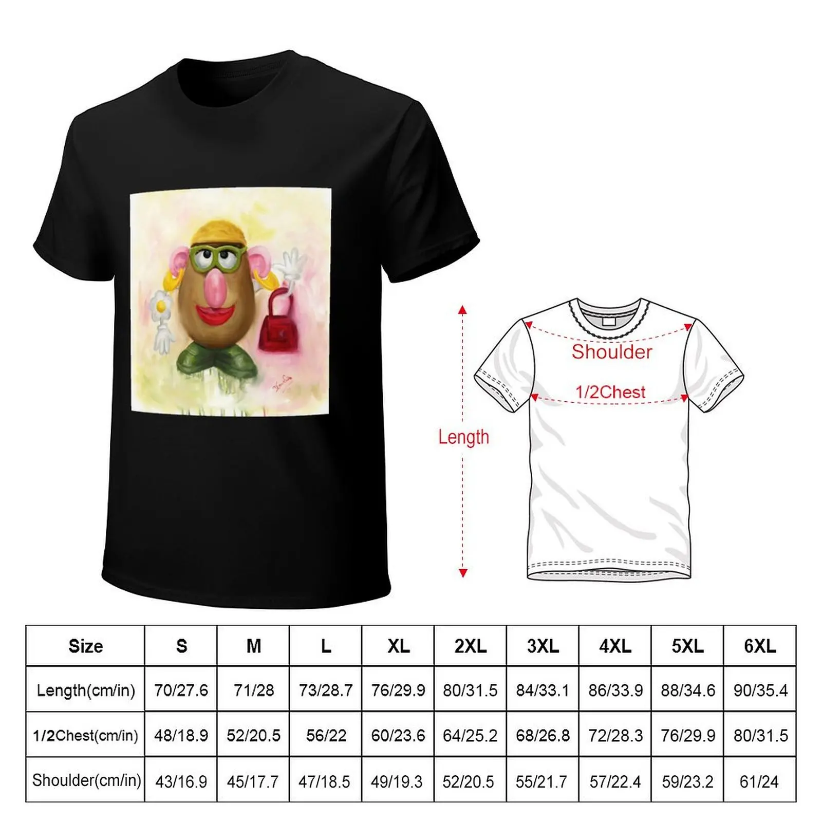 Mrs Potato Head - she's found her eyes! T-Shirt plus sizes summer clothes tees oversized mens t shirt graphic