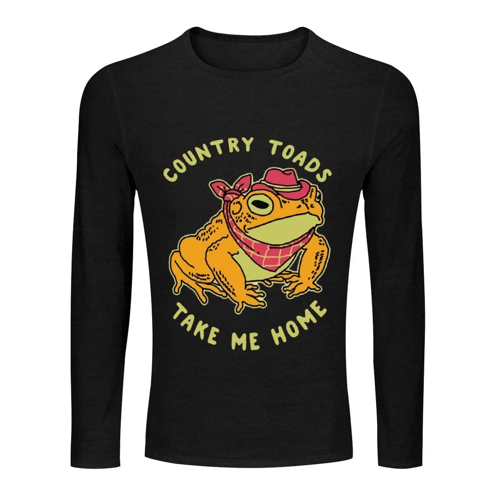 Country Toads Take Me Home Garden Long T-Shirt sports fan t-shirts black t shirts men clothing