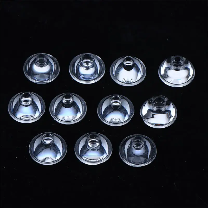 10Pcs Led Lens 1W Lens Stage Light Lens Spotlight Cast Light Flashlight Diameter 20mm 5 Degrees To 100 Degrees OptionalBH-ELEVE
