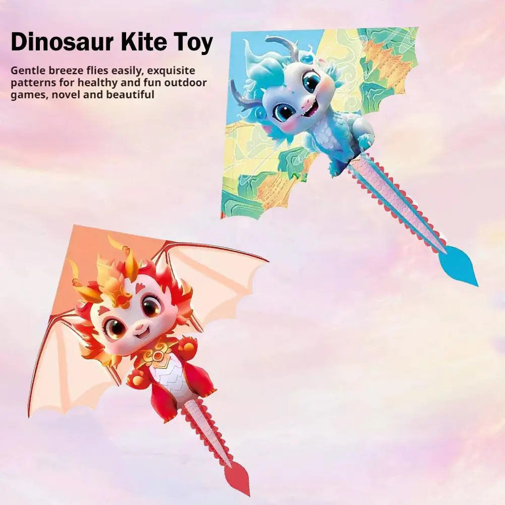 HUA HUA 1 peça 1.4M grande pipa de dragão para crianças e adultos enorme pterosaur kite vem cauda fácil de voar pipas brinquedo ao ar livre