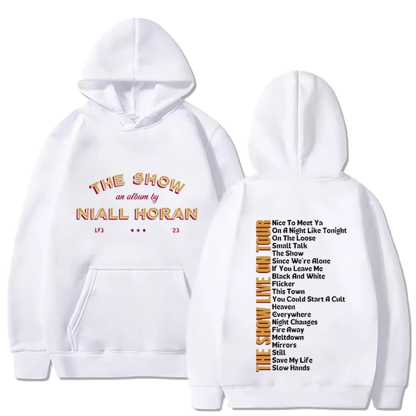 Niall Horan 2024 The Show Live On Tour Aesthetic Oversized Sweatshirt Men Women Hip Hop Vintage Concert Hoodie Fans Gift