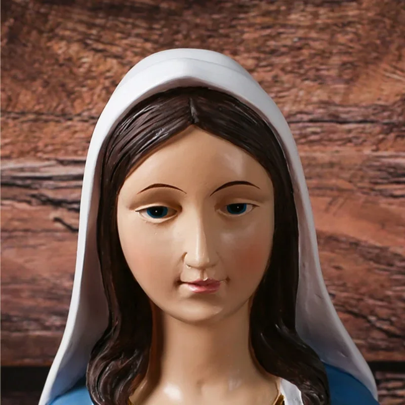 30cm/45cm Christian Virgin Our Lady Resin Statue Icon Catholic Figurine Family Home Decoration Gifts