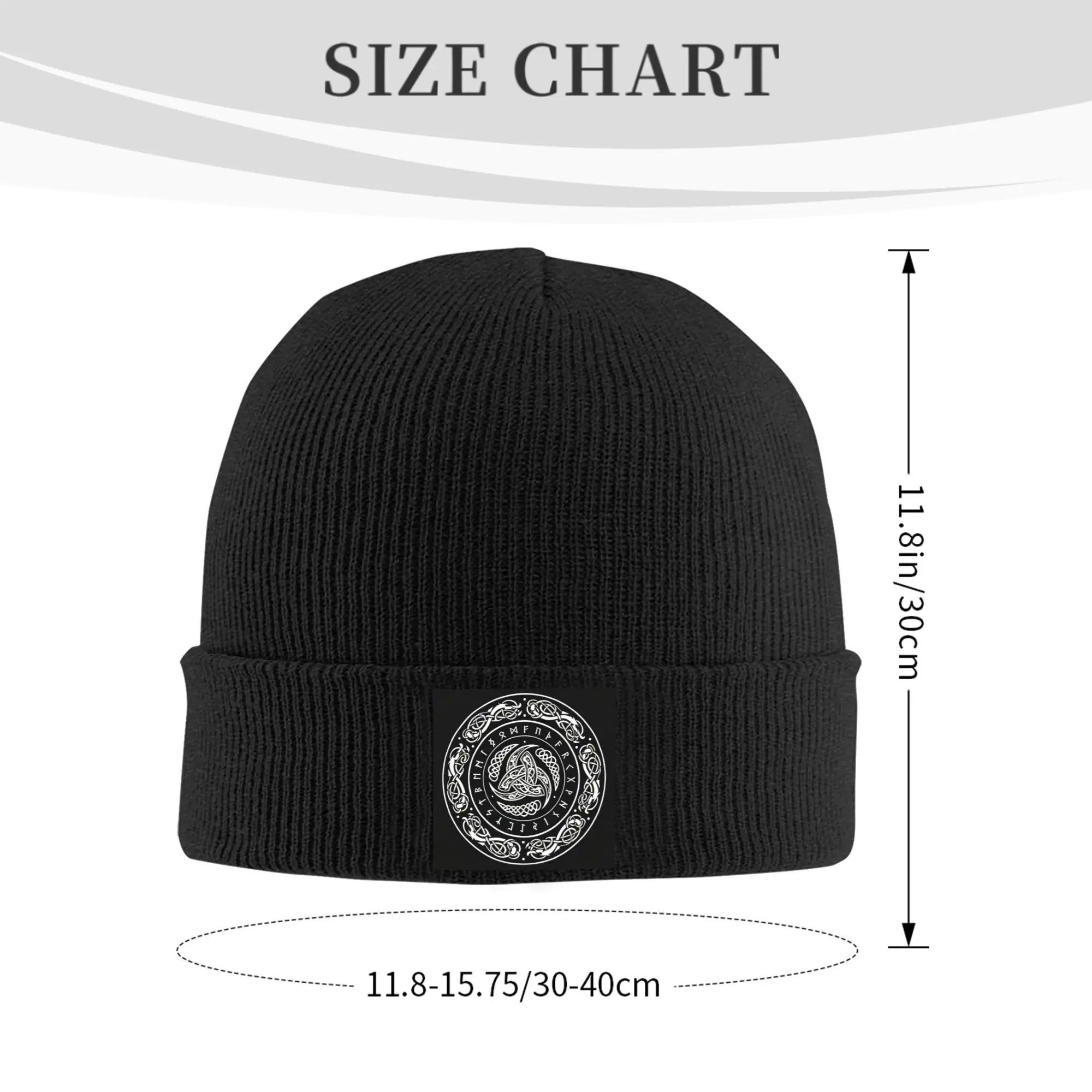 Vikings Ragnar Lothbrok Skullies Triple Horn Of Odin Winter Skullies Beanies Hat Autumn Knitted Hats Bonnet Caps for Women Men