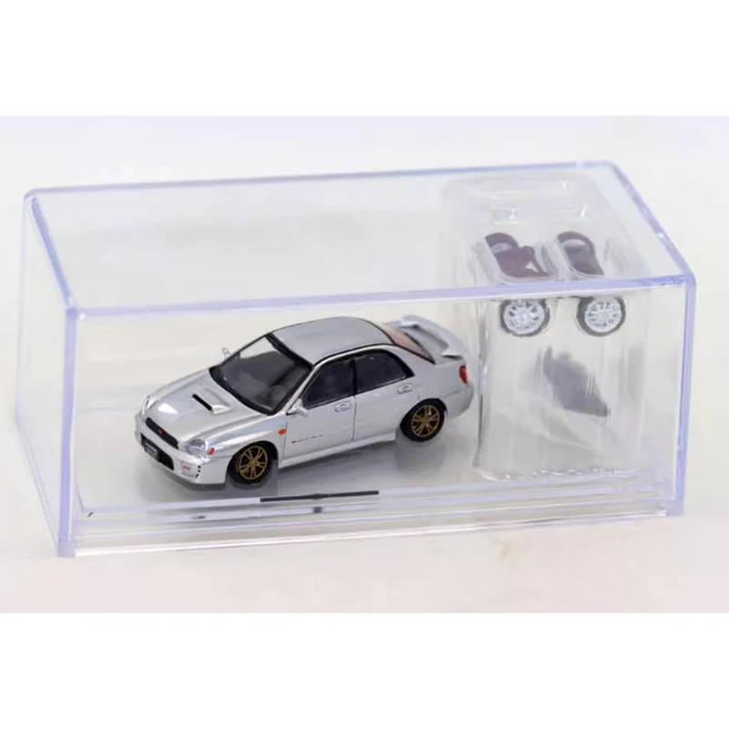 

BMC 1/64 Impreza WRX Sti с аксессуарами, модель спортивного автомобиля из сплава, коллекция, украшение для дисплея, игрушка в подарок