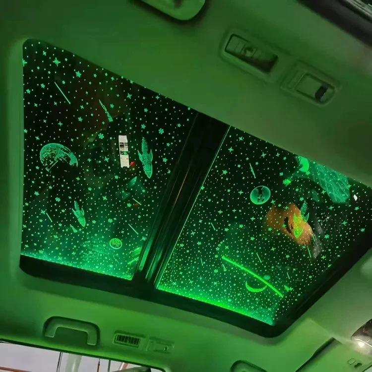 Car roof film starry colorful electric tint film for car window,roof