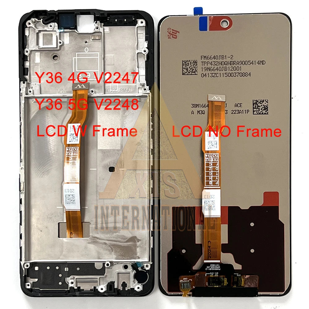 6.64“ Original For vivo Y36 4G LCD V2247 Y36 5G V2248 Screen Display Screen For vivo Y36 5G LCD Frame