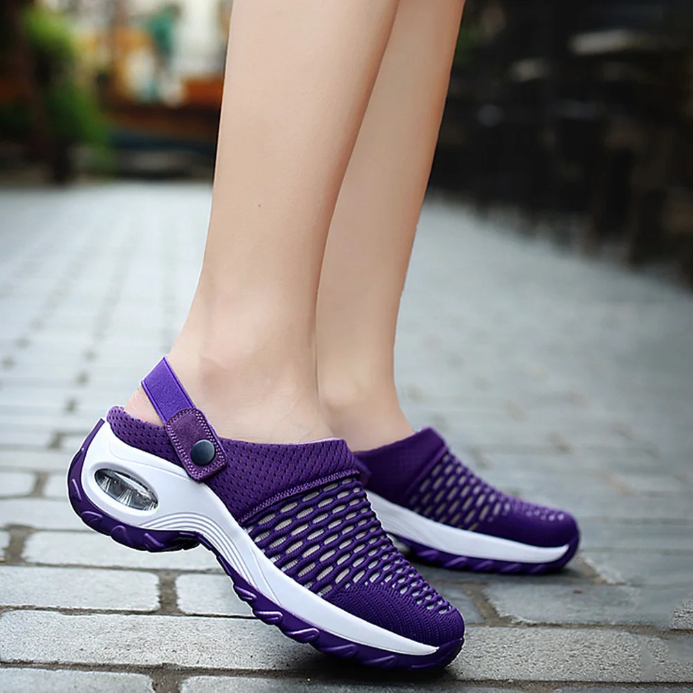 

1 пара стильных легких сандалий из сетчатой ткани, женская дышащая повседневная спортивная нескользящая обувь, спортивные сандалии, обувь