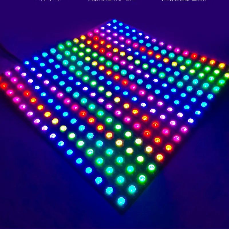 WS2815 WS2812B RGB LED Digital Flexible Individually Addressable Panel Light Strip 8x8 16x16 8x32 Module Matrix Screen 5V 12V DC