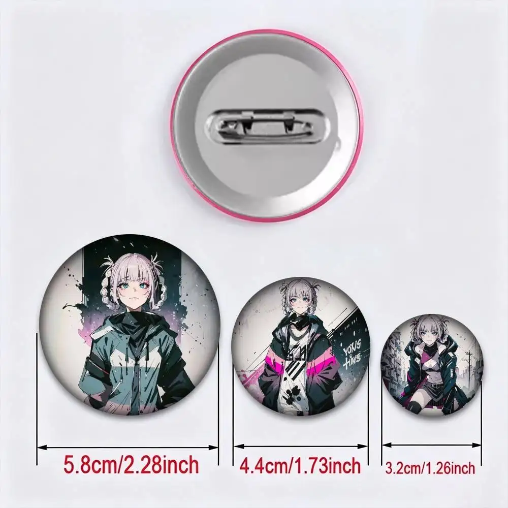 Call Of The Night 25 32 44 58 75mm Badges Personalized Round Brooches Pins Accessory Gift