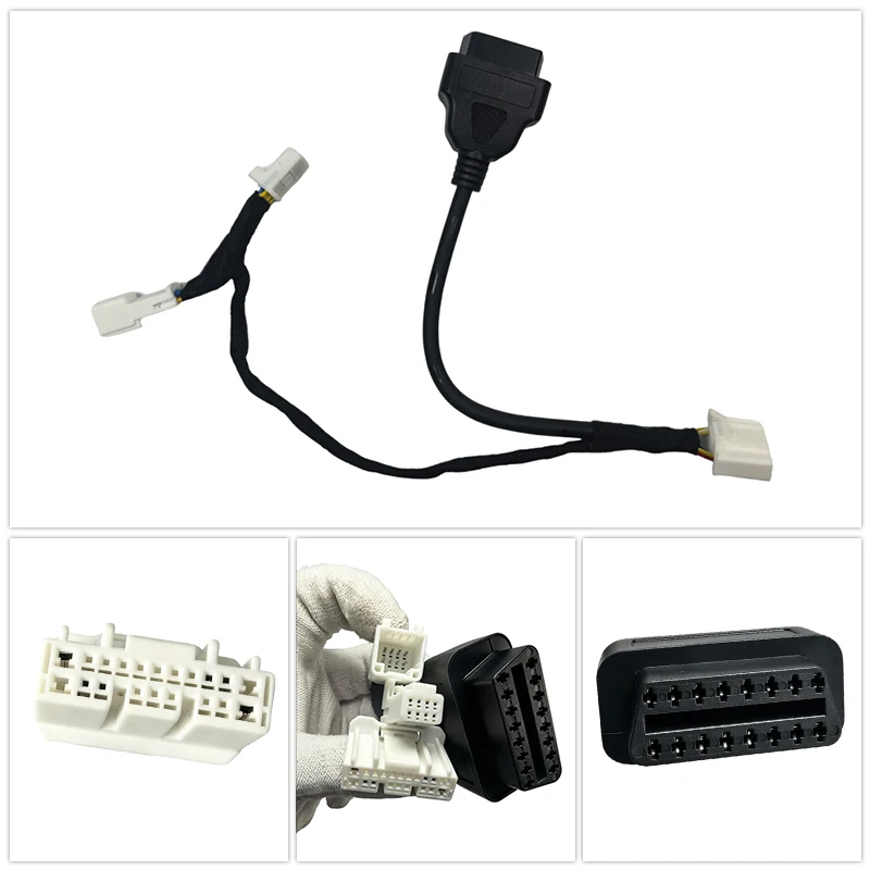 CAN-Bus-Diagnose-Kabelbaum OBD II Adapter für Tesla Model3/Y Highland Juniper Model S/X 1-zu-3 Splitter 26-Pin OBD2-Adapter – Detail 3