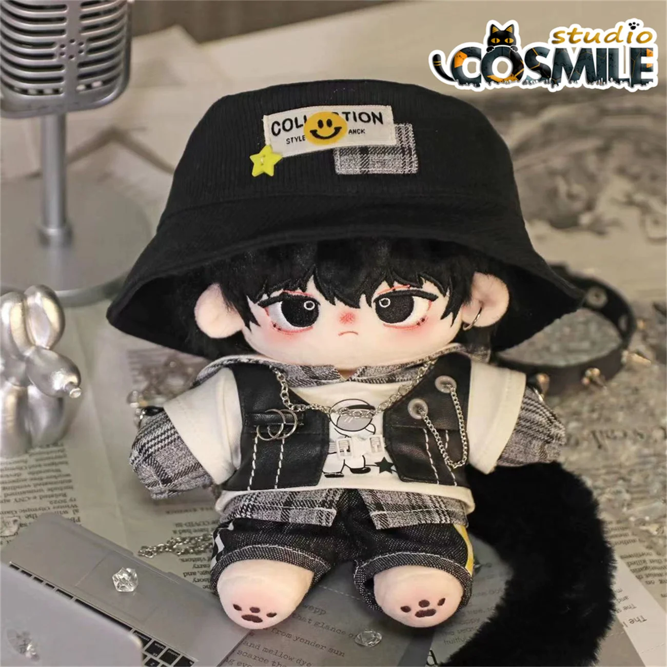 Kpop Star Idol Street Dance Hoodies Cool Guy Fashion Style Plush 20cm Doll Clothes Clothing Costume Sa DQR Apr