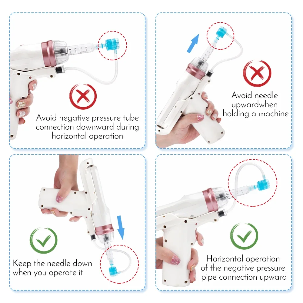 Hydrolifting Gun Korea Mesotherapy EZ Negative Pressure Meso gun Mesotherapy Hydrolifting Water Injector Microcrystal Injection