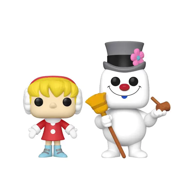 

Funko Pop Animation & Cartoons Frosty The Snowman Karen Q Version Penguin Peripheral Figurines Toys Collectible Ornaments