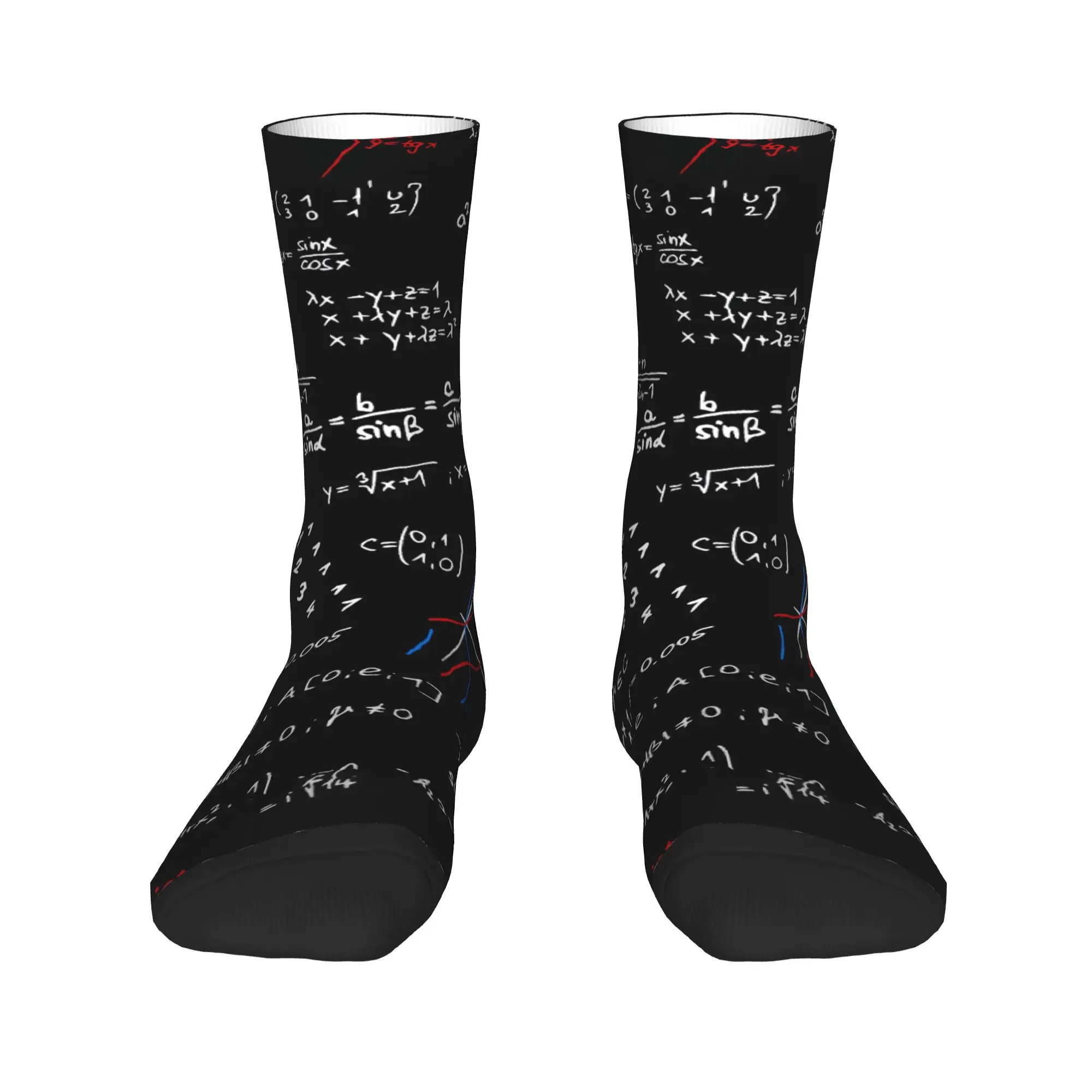 Chemical Molecular Formula Stockings  Printed Fashion Socks Autumn Non-Slip Socks Men Cycling Comfortable Socks