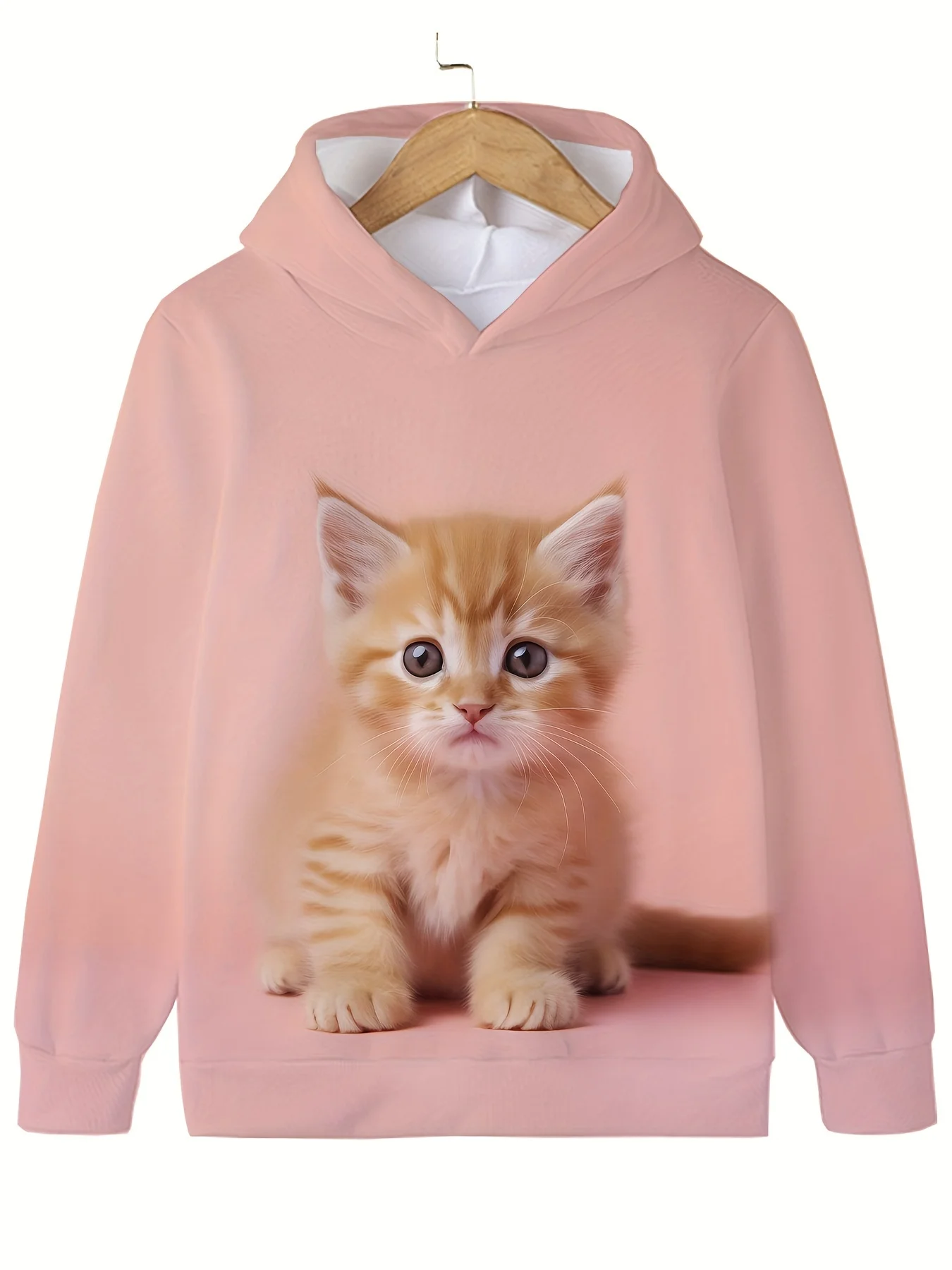 

Children's Clothing Hoodies Long Sleeve Kids Clothes Girl Boy Autumn Sweatshirt Cartoon Cat Print Blouse Streetwear Children Top