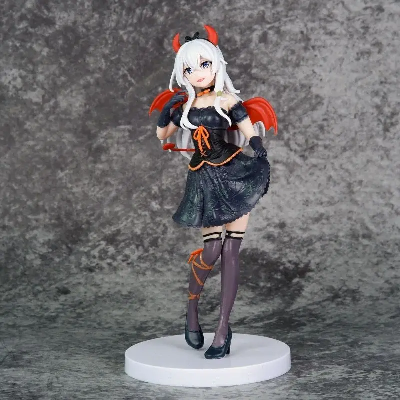 18cm Enchanted Demon Elaina Figure Anime Wandering Witch Elaina Figure Little Devil Figurine Stand Model PVC Cute Ornaments Gift