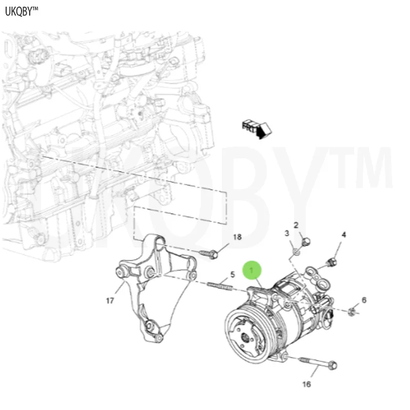 Bu ic k EG 1- New Bu ic k Re ga l Ge ne ra l 13314470 Air Conditioning Compressor Assembly