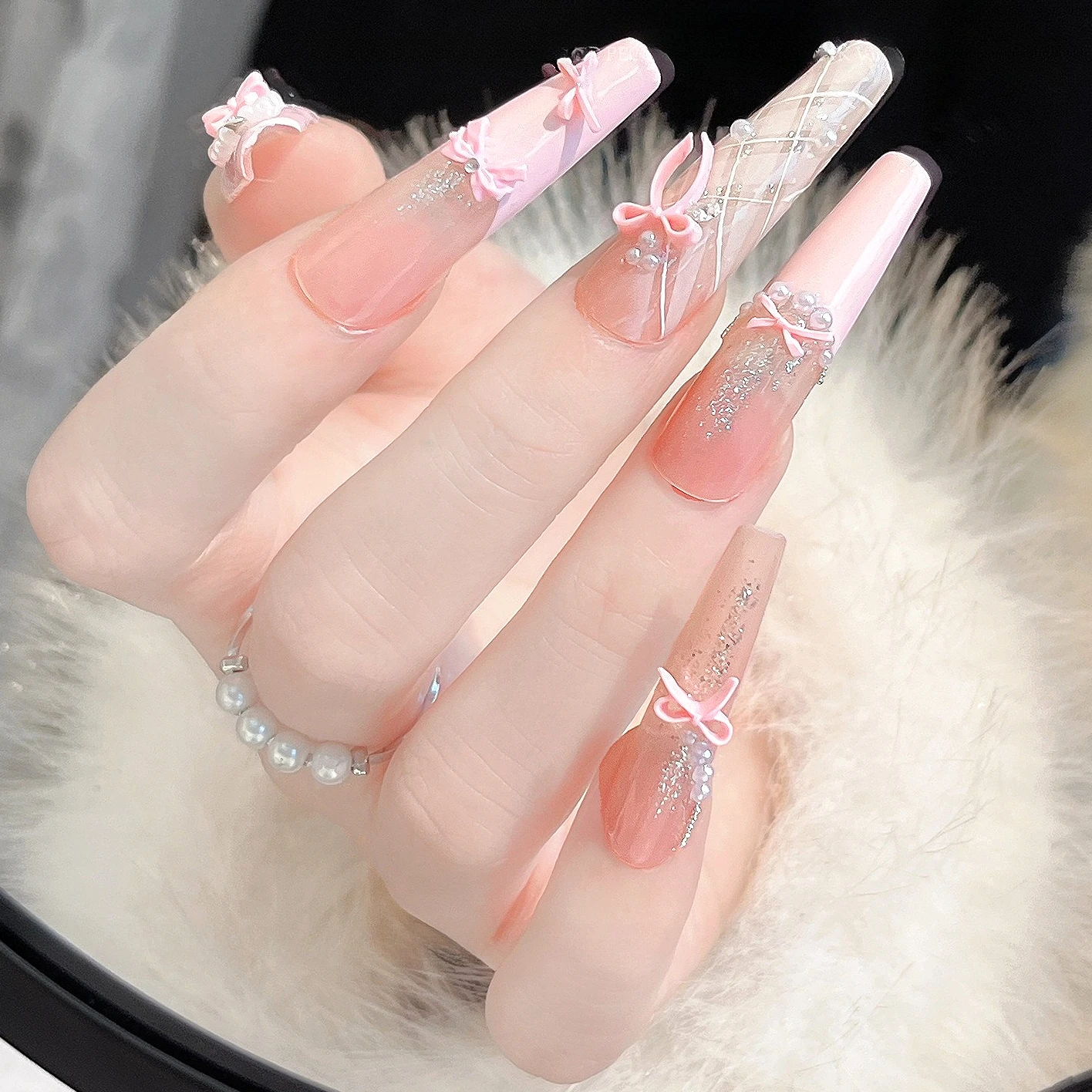 ليتل Bowknot الطازجة الملونة لطيف الراتنج الحلو ربطة القوس فيونكة صغيرة شريط صغير الفرنسية سحر مسمار الفن زينة مانيكير اكسسوارات