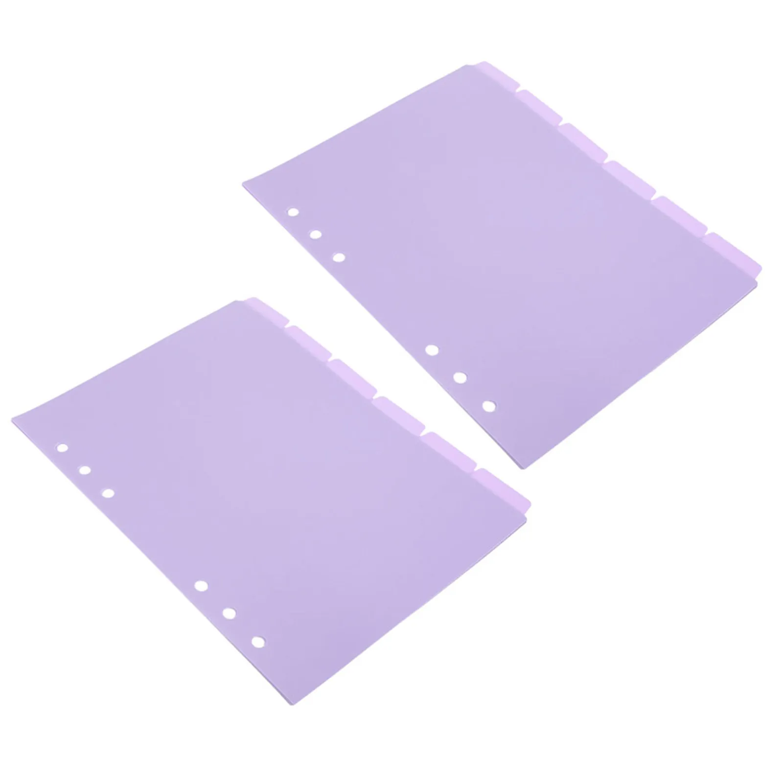 

12Pcs Aesthetic Plastic Dividers for Binder Notebook Journal Diary Reports Presentations Loose Leaf Page Markers Index