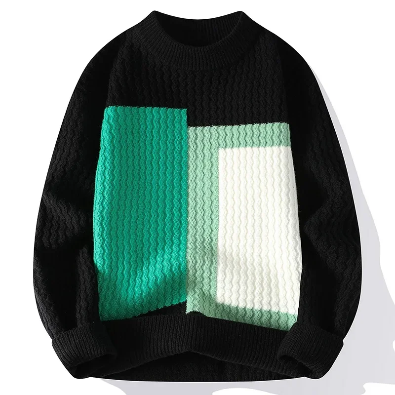 

2023 Men's Autumn and Winter New Comfortable Round Neck Sweater Fashion Casual Versatile Knit