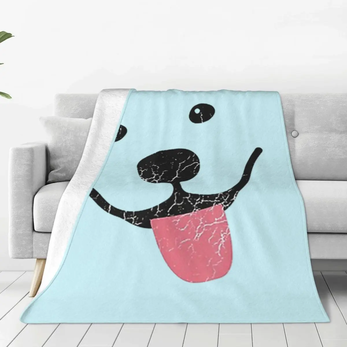 Funny Samoyed Blanket Soft Warm Flannel Throw Blanket Bedspread for Bed Living room Picnic Travel Home Sofa
