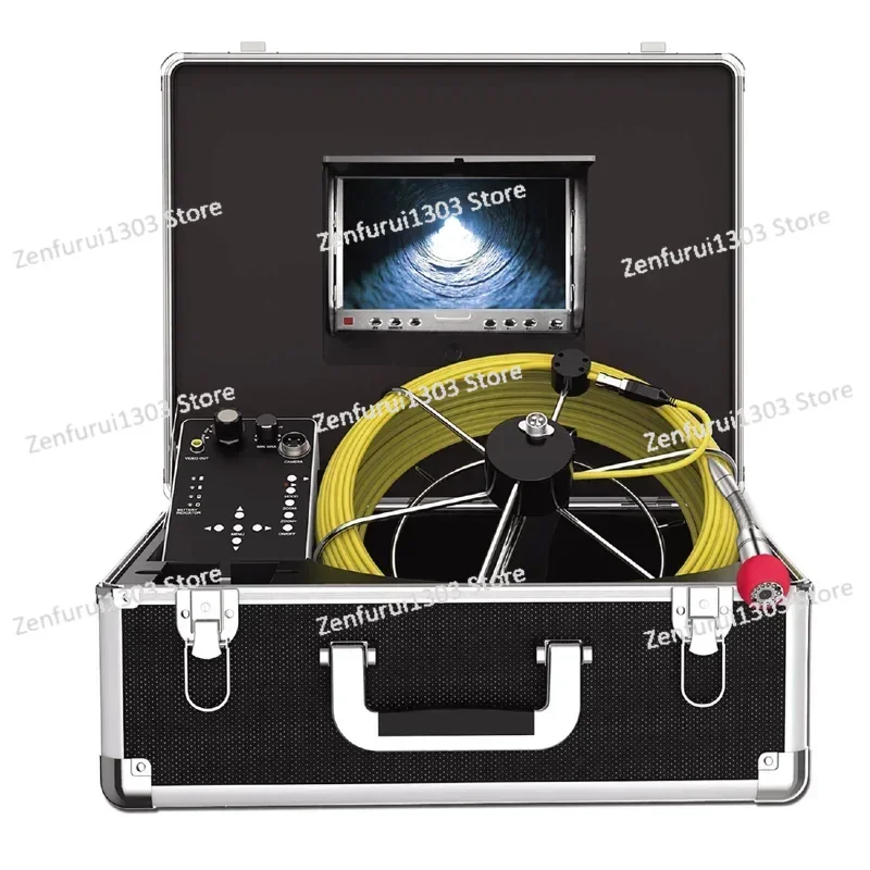 40m AHD 1080P 7inch meter counter Snake Video Endoscope Camera Pipe Drain Sewer Well Wall Underwater Inspection Camera System