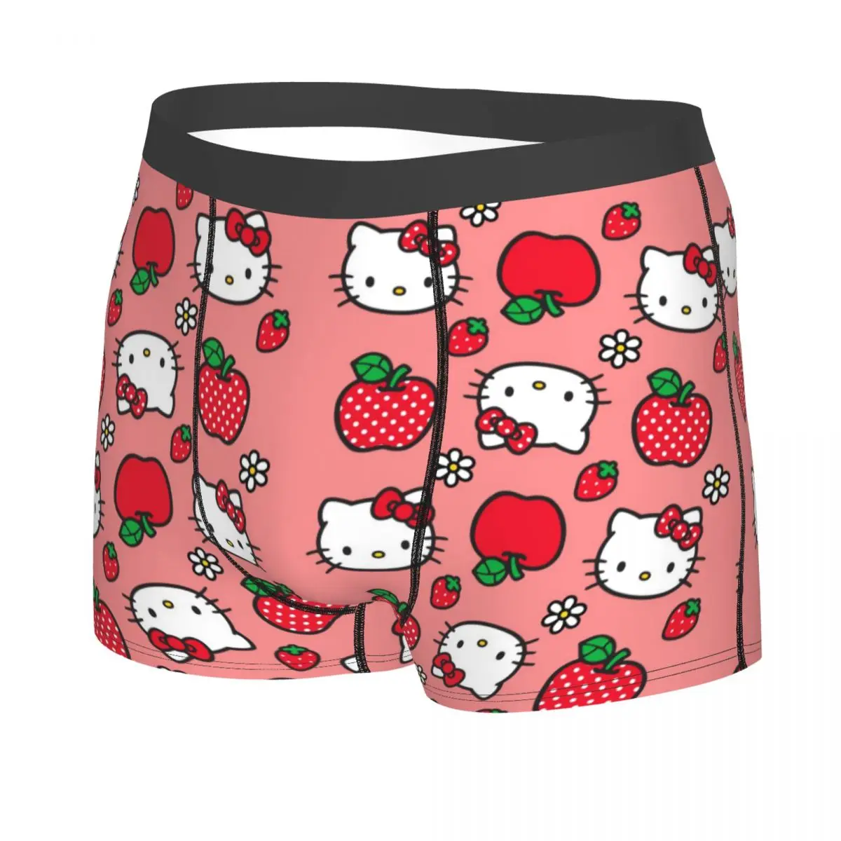 Cool Hello Kitty Boxers Shorts Panties Male Underpants Comfortable Kitty White Briefs Underwear