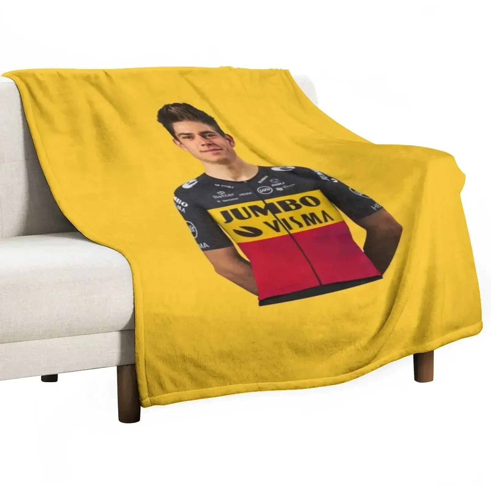 

wout van aert Throw Blanket Decorative Sofas Soft Big Blankets