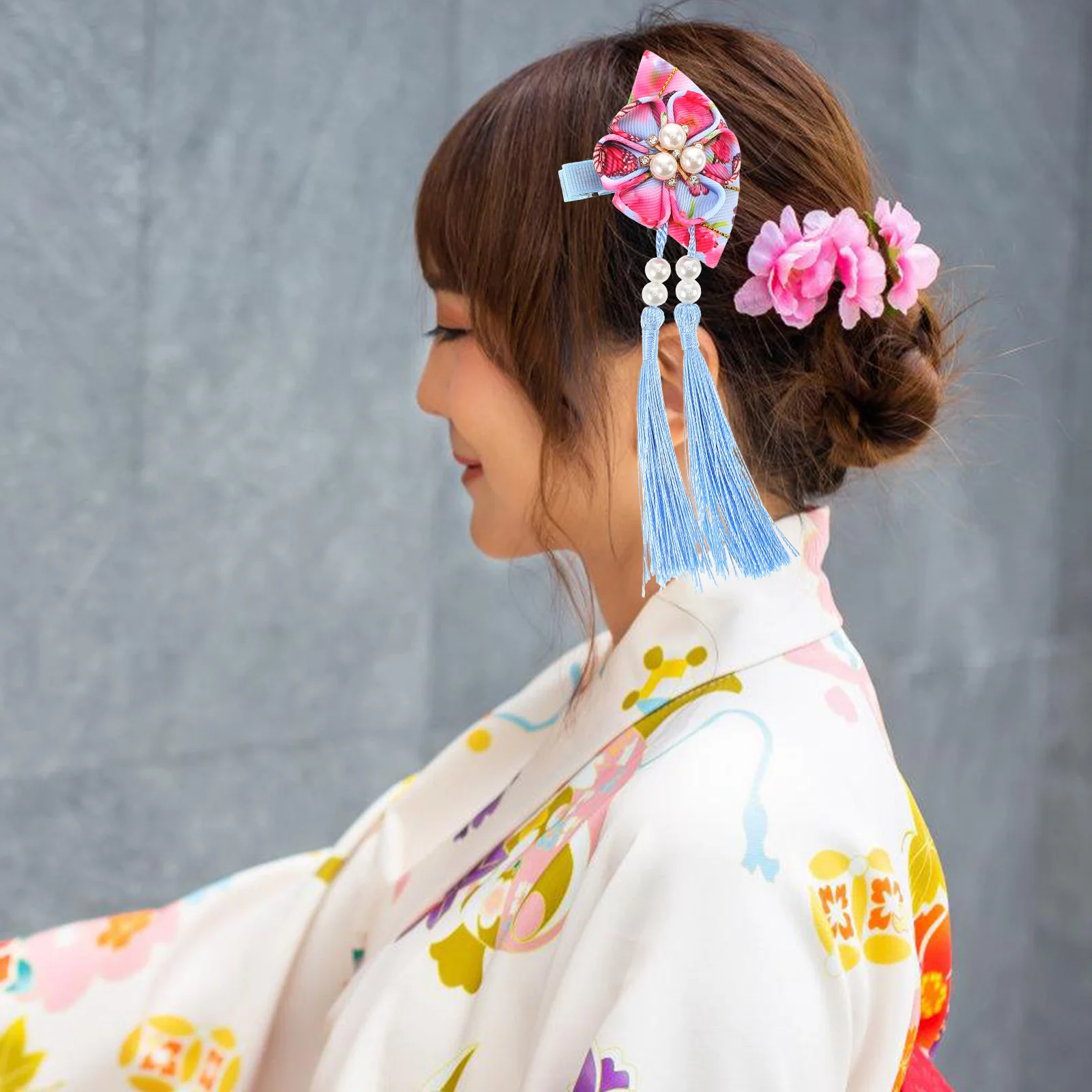 

Wide Applications Tassel Hair Clips For Women Kimono Hair Pin Decor Japanese Style Barrette Hair Accessories