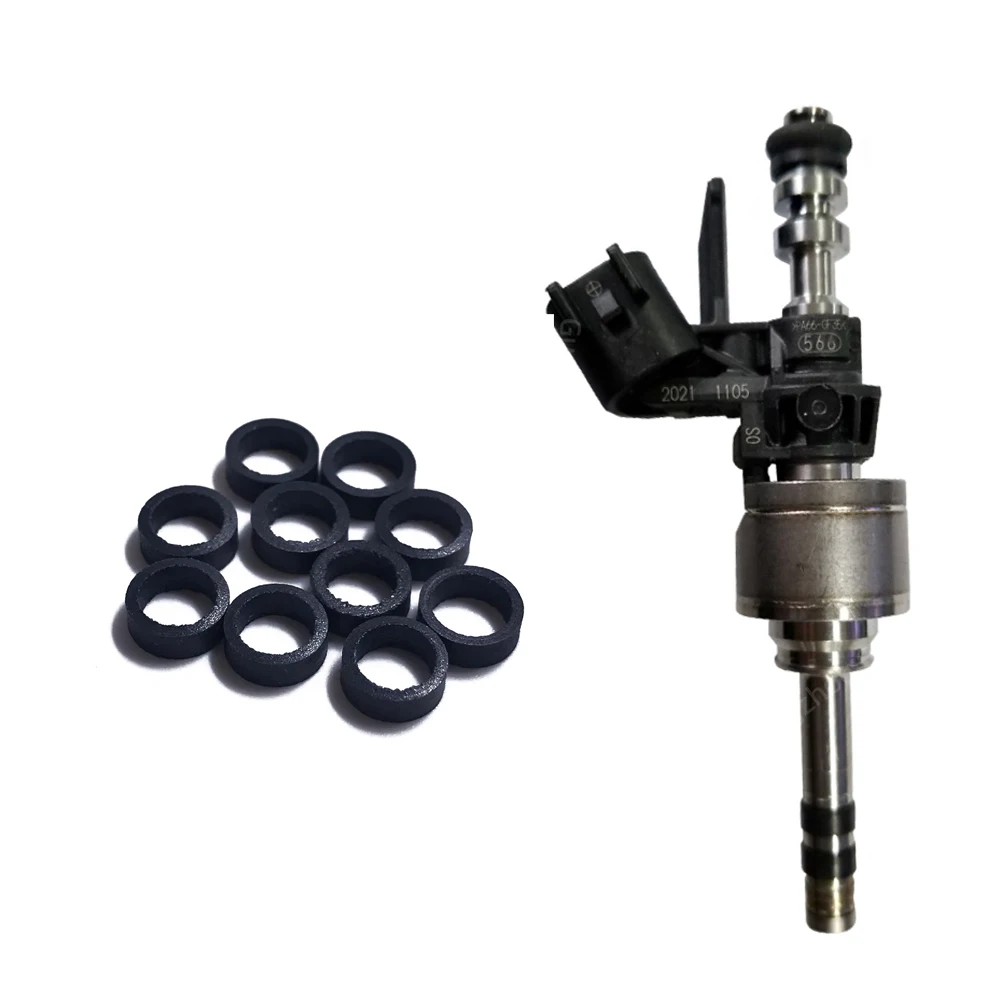 50/100/200/500 PCS For 1100200XEC05 GDI Fuel Injector Kits GDI Seal Ring PTFE 6.4x5x2.8MM For Great Wall