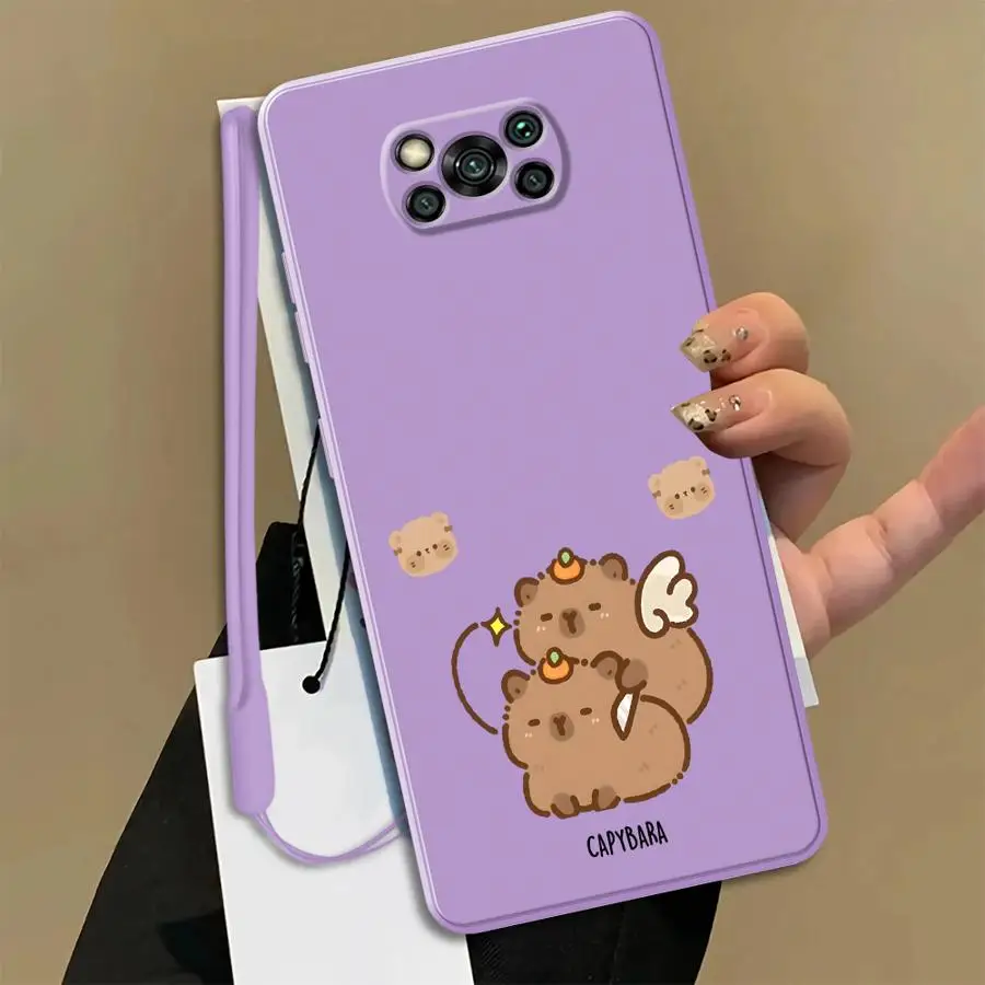 

Cute Guinea Pig Soft Funda Back Phone Cover Case for Xiaomi Poco X3 NFC C85 F5 F3 X4 X3 Pro C71 F4
