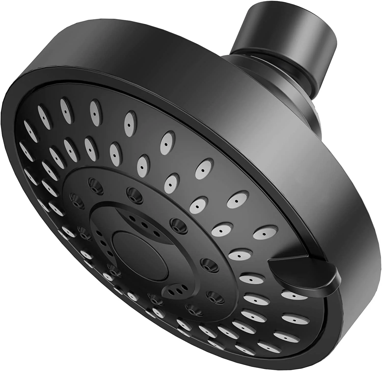 4 Inch Shower Head ABS Plastic Material High Pressure Shower Top Spray Wall Mounted 5 Spray Modes