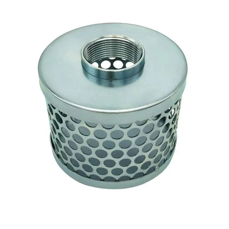 

Round Hole Suction Strainer Filter for Pumps Garden Hose Strainer Rust Proof & Corrosion Proof Thread / With Tube Plated Steel