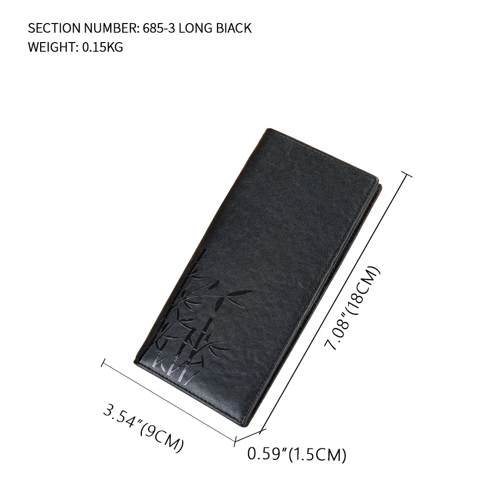 

Wallet Card Holder Men Genuine Leather Credit Carfs Passport Holder Money Long Wallet Coin Purse Clutch Male Luxury Small