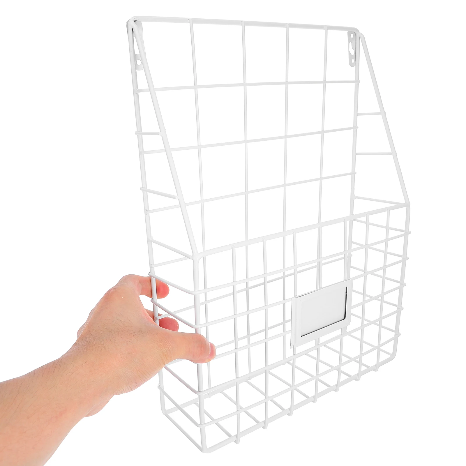 Подставка для книг и газет из кованого железа, настенная книжная полка, держатель папки для хранения, подвесной органайзер для файлов