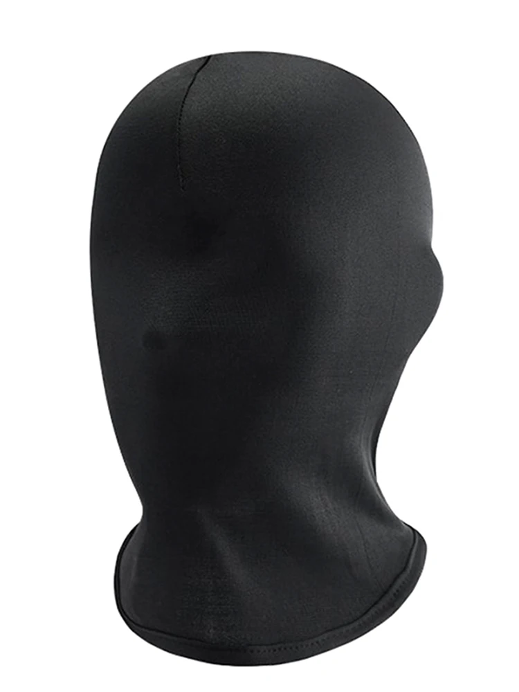 Chapeau complet noir sans trou pour femmes et hommes, cagoule Cs, Protection contre le soleil et les Uv, accessoires de Cosplay, Costumes, masque complet en Spandex