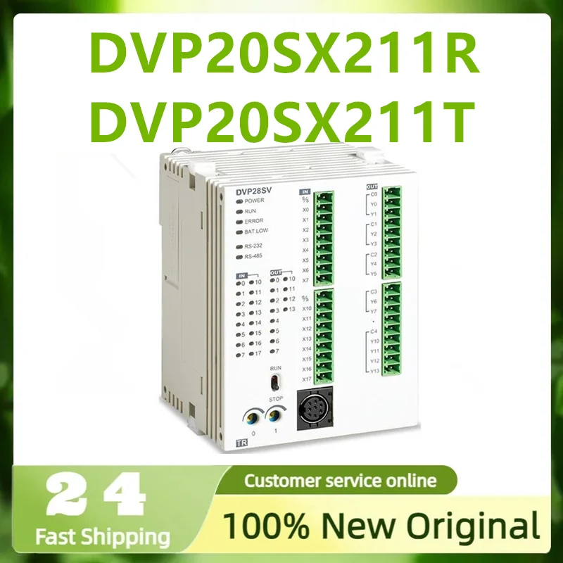 New Original PLC Programmable Controller DVP20SX211T DVP20SX211S DVP28SV11T2 DVP20SX211R