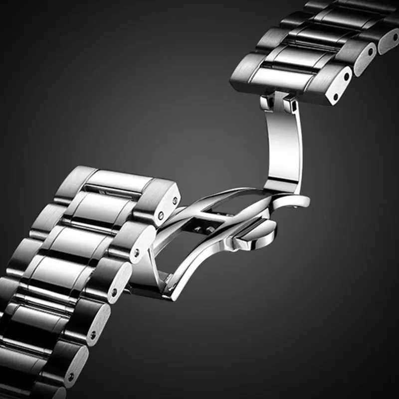 Montre-bracelet à quartz en acier inoxydable pour homme, étanche, design décontracté, montres de luxe simples, mode