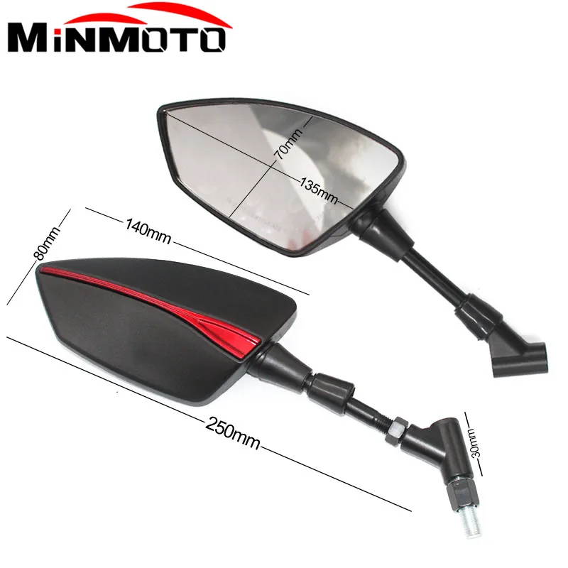 Universal Motorcycle mirror CNC side Rearview for GSF650 BANDIT