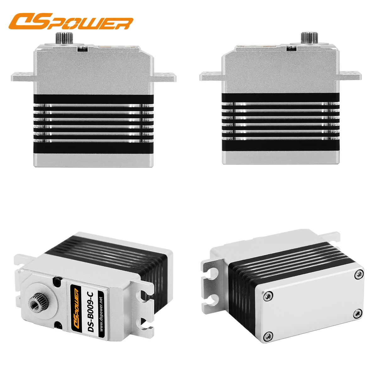 DSpower 30KG Metal Gear Brushless Motor All Aluminum Frame Servo High Speed Large Torque for 1/8 1/10 SCX10 TRX WLTOYS RC Car