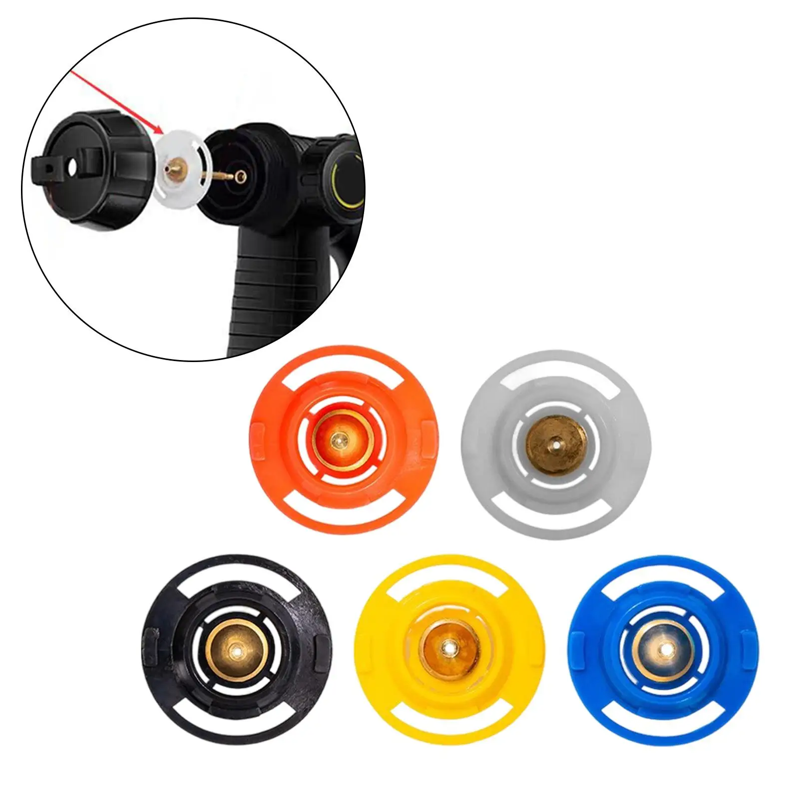 5Pcs Electric Paint Sprayer Nozzle Replacement Convenient Assemble Repair Parts Accessories for Home Garden Chairs Ceiling